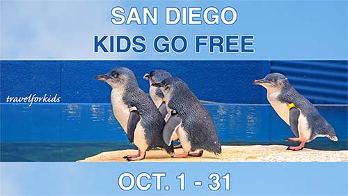 october san diego kids free admission to theme parts, zoos, aquariums, museums