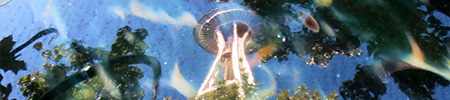 space needle glass