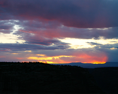 sunset canyon de chelly