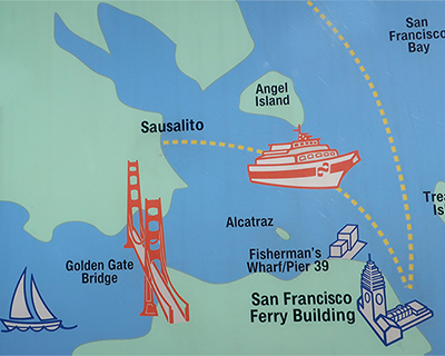 san francisco ferry map