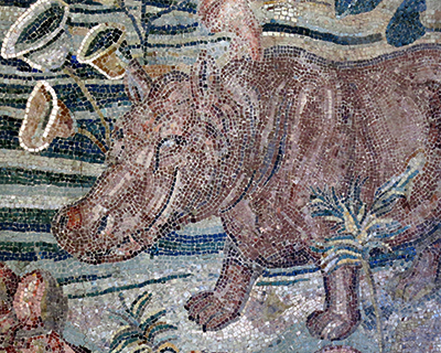 hippo nile scene mosaic palazzo massimo alle terme