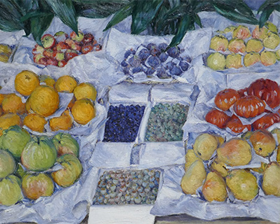 fruit stand by caillebotte