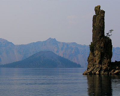 crater lake phantom ship and wizard island