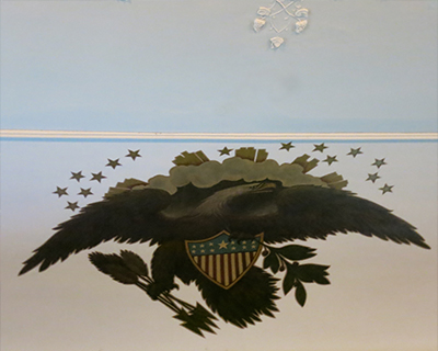 philadelphia eagle decoration thirteen stars and stripes