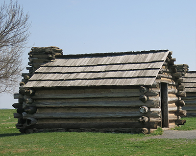 pennsylvania valley forge replica hut