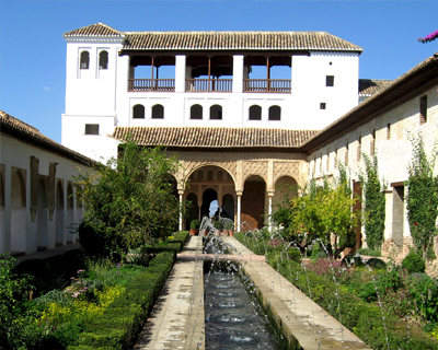 spain granada generalife water garden